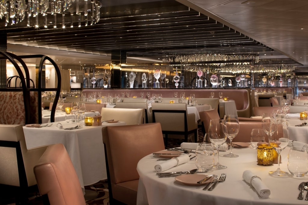 French interior of Normandie restaurant on Celebrity