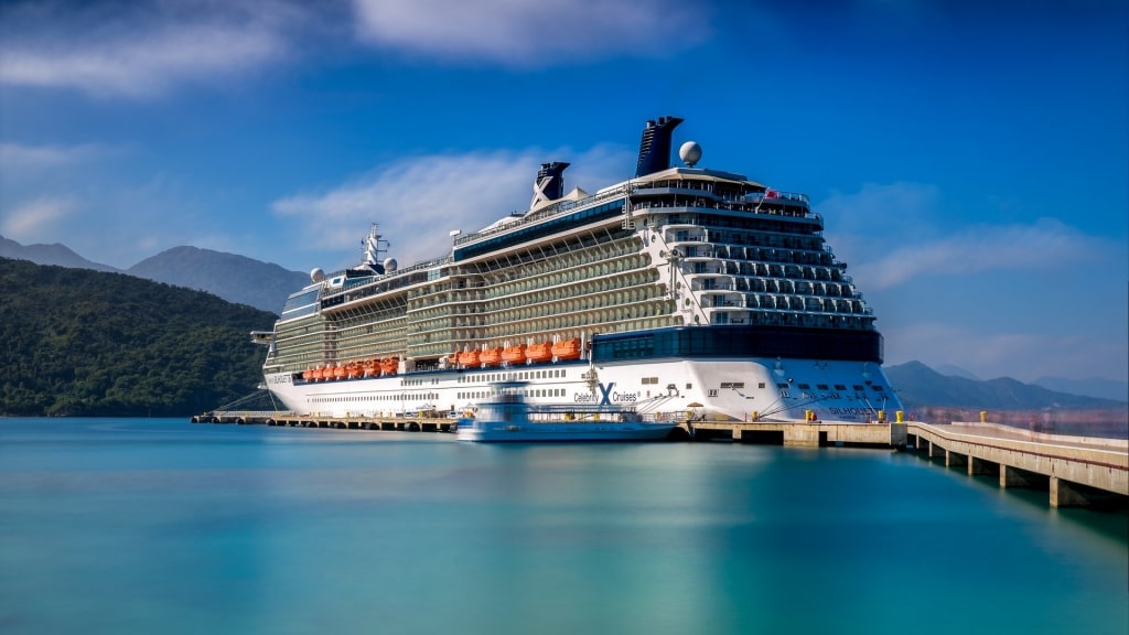 Celebrity Silhouette ship in port