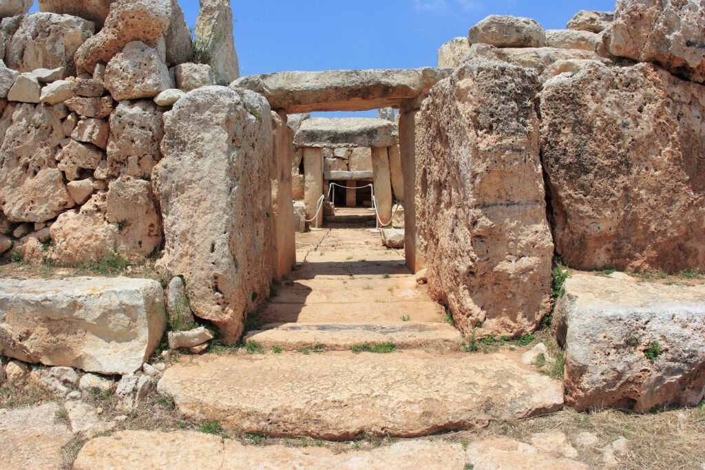 Historical ruins of Hagar Qim Temple
