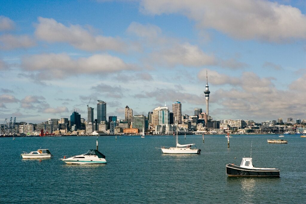 Skyline of Auckland New Zealand