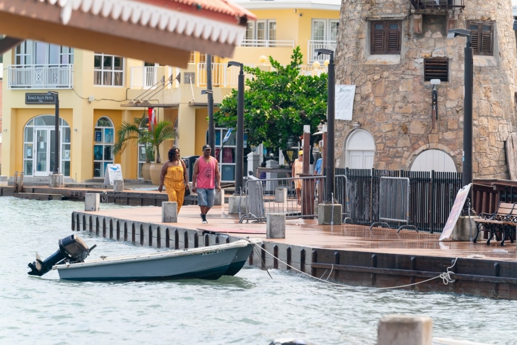 Couple exploring the waterfront of St. Croix