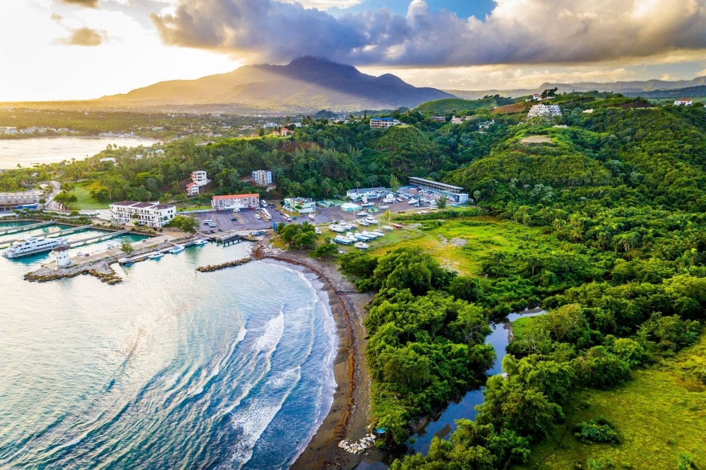 Aerial view of Puerto Plata's lush landscape