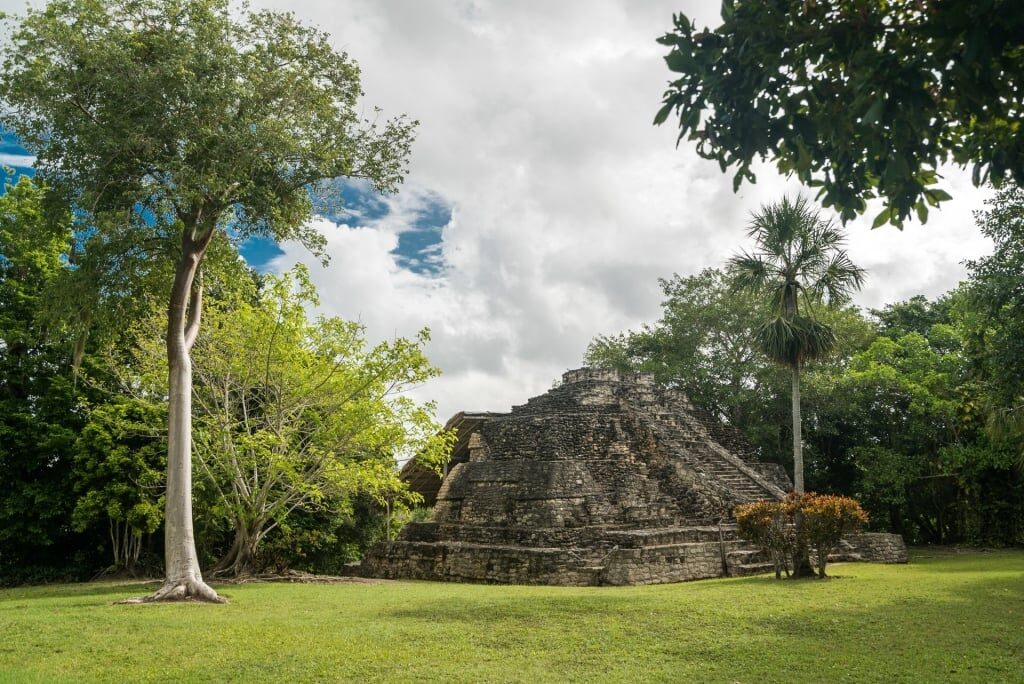 Picturesque Mayan ruins in Costa Maya