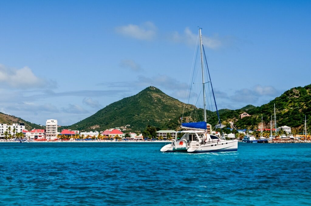 Catamaran in St Maarten