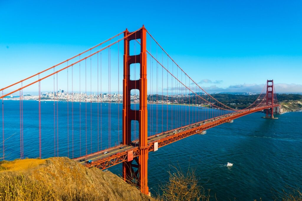 Scenic view of Golden Gate Bridge