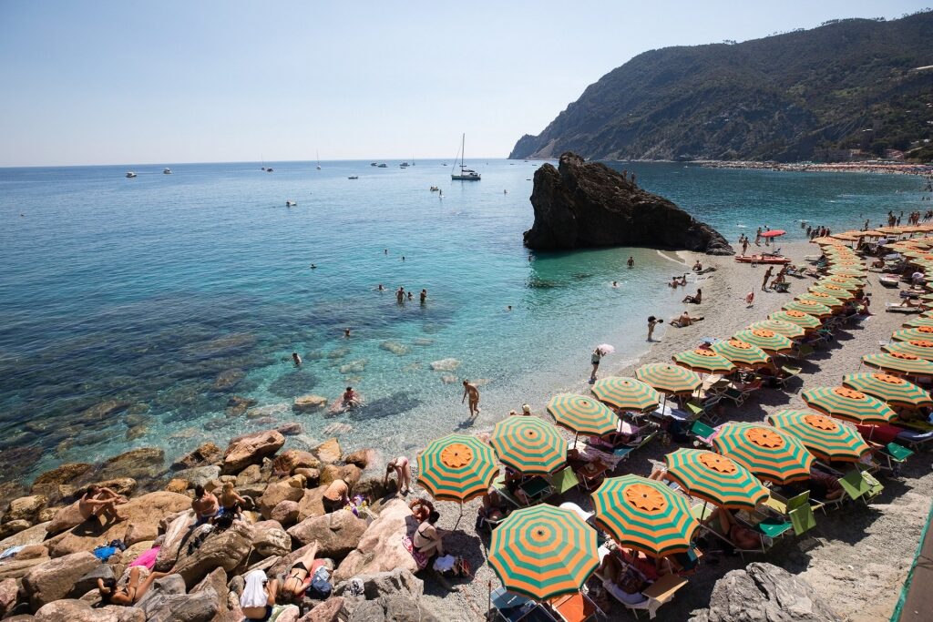Beautiful beach in Cinque Terre