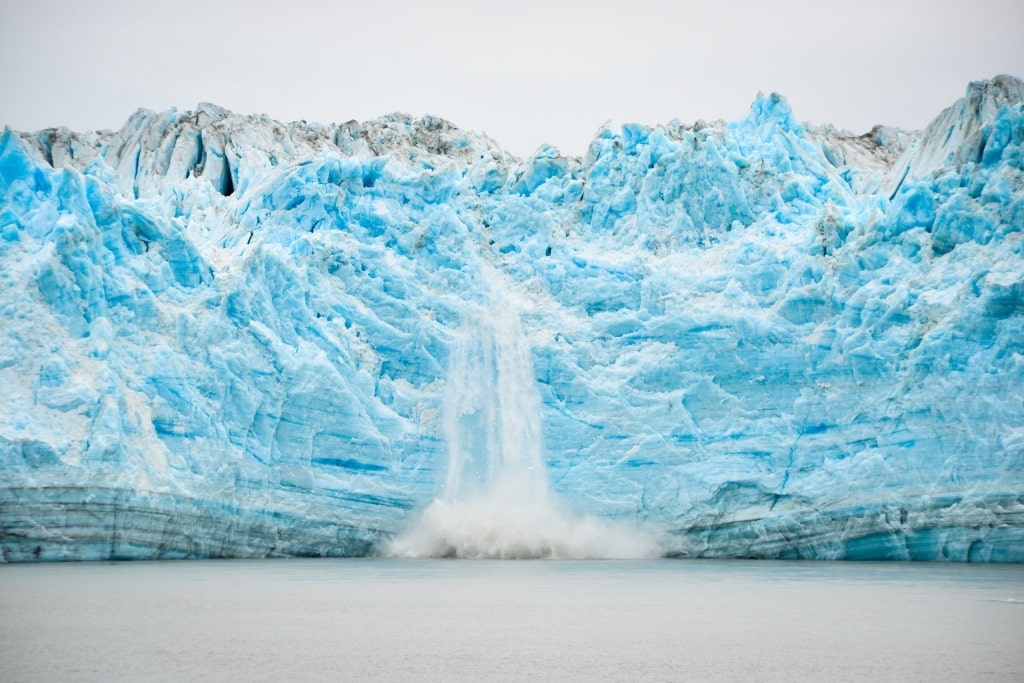 Calving of Hubbard Glacier