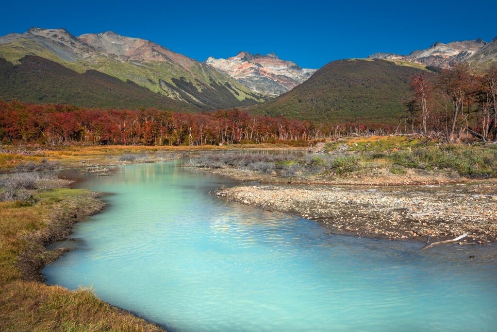 Scenic landscape of Tierra del Fuego