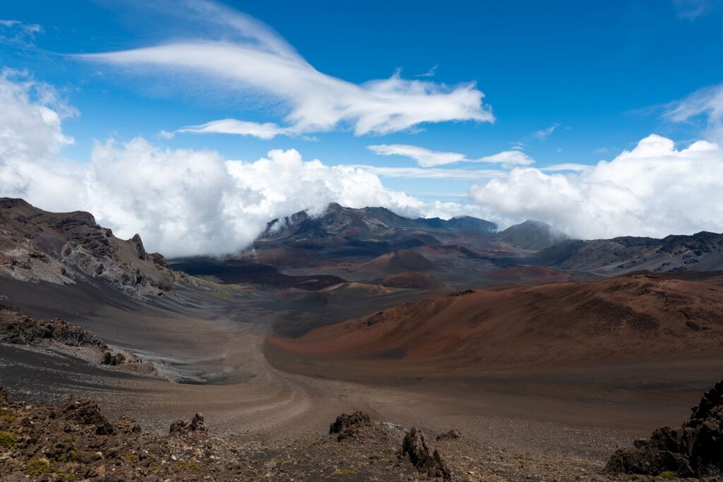 Volcanic landscape of Haleakala National Park, Hawaii