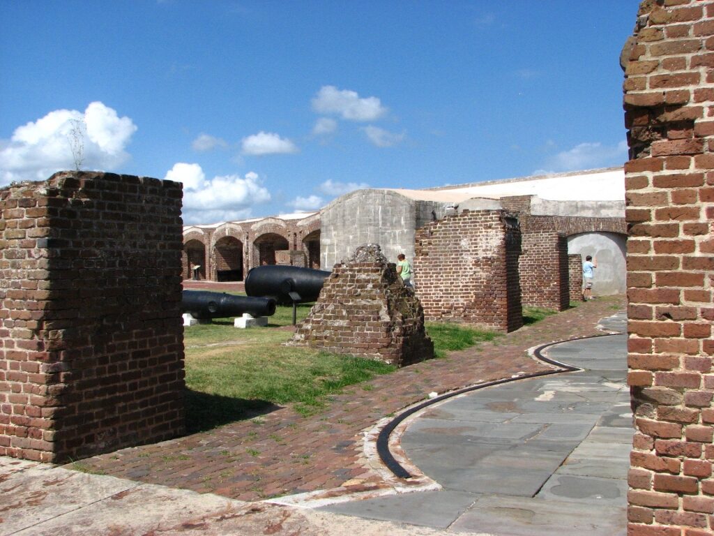 Historic site of Fort Sumter, South Carolina