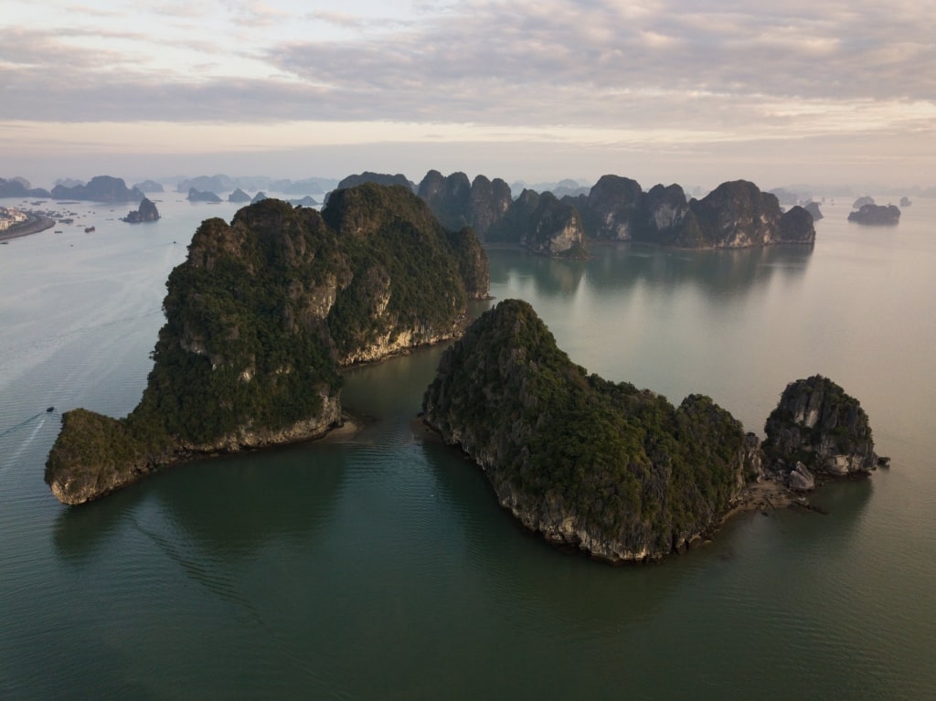 View of Ha Long Bay in Vietnam