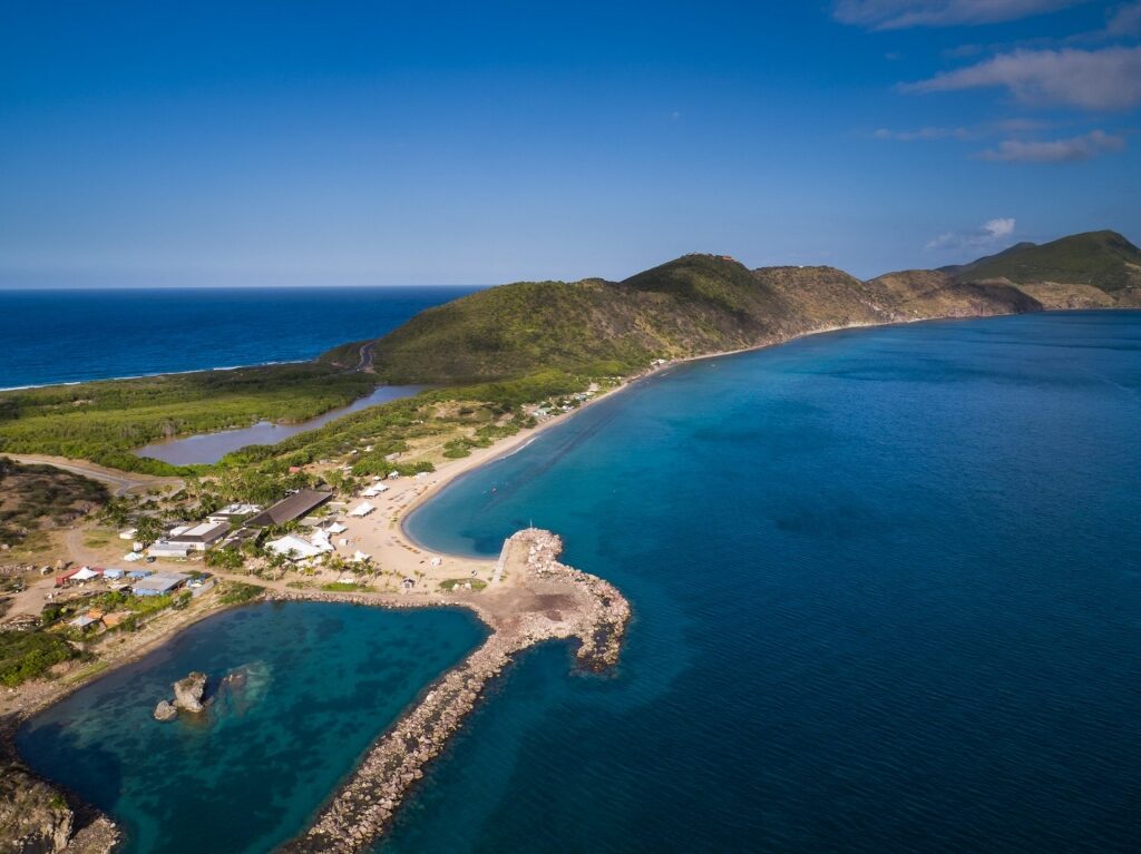 Aerial view of St Kitts