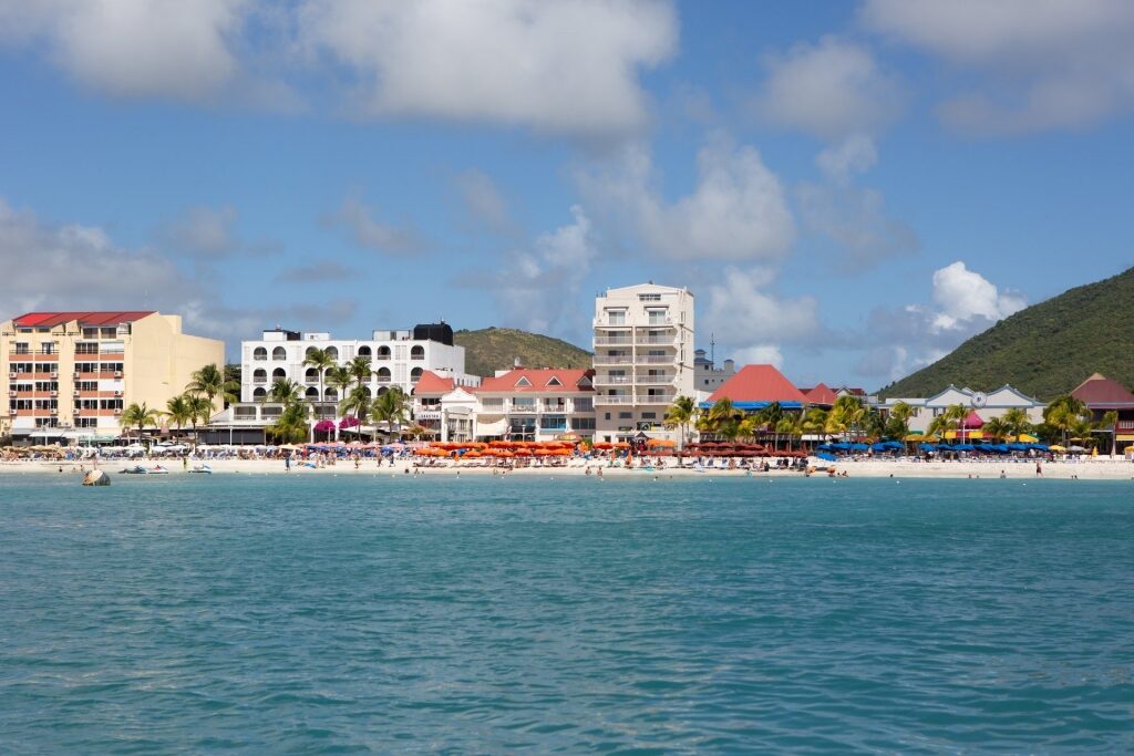 View of St. Maarten from the water