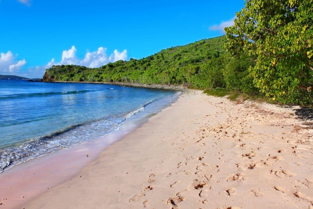Sandy beach in Tortola