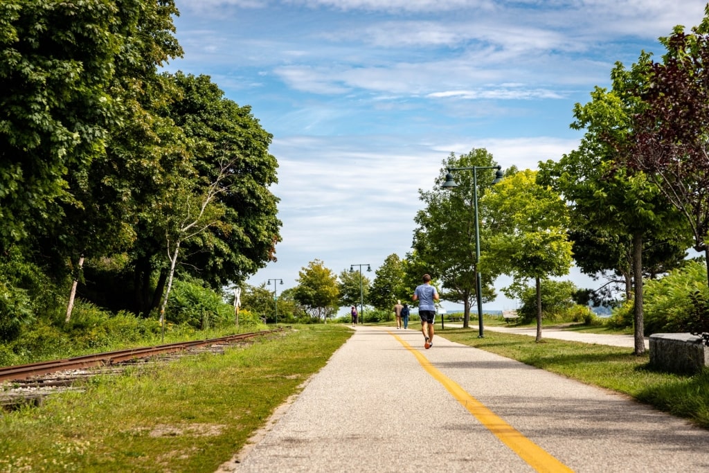 View from the Eastern Promenade Trail in Portland, Maine