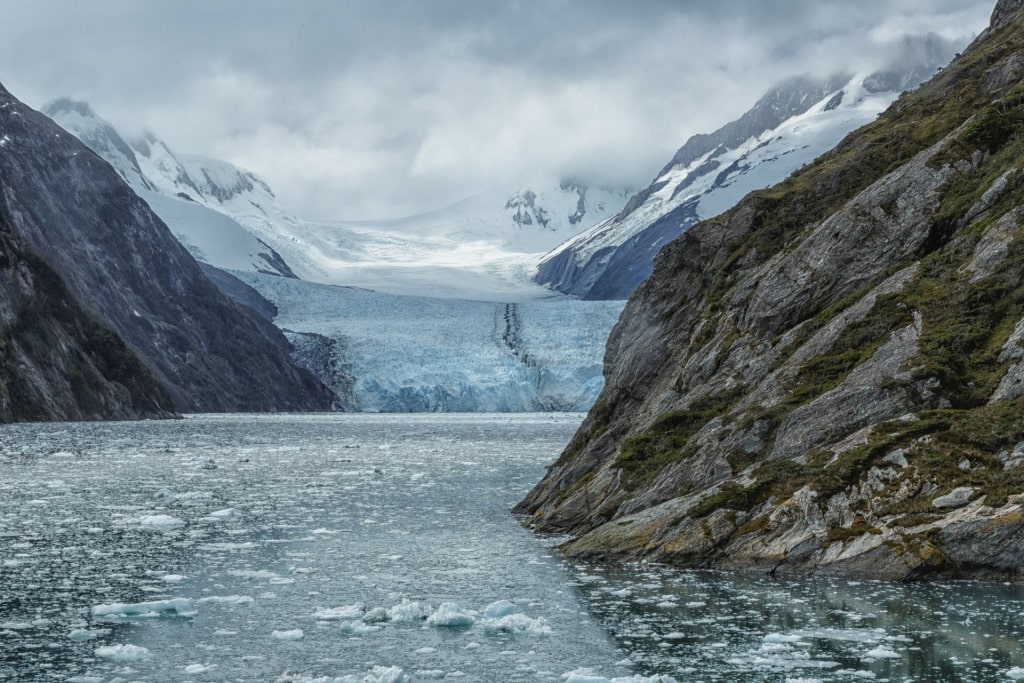 View of Garibaldi Glacier in South America