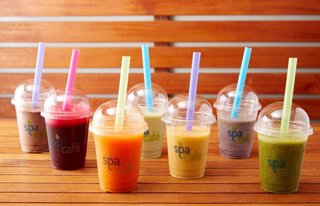Refreshing smoothies from The Spa Cafe 