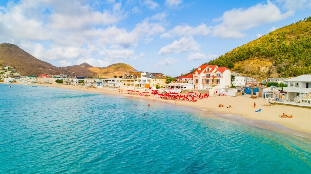 Picturesque landscape of St Maarten