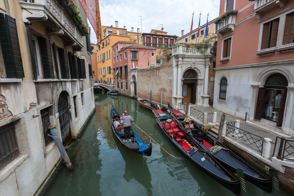 Gondola ride in Venice