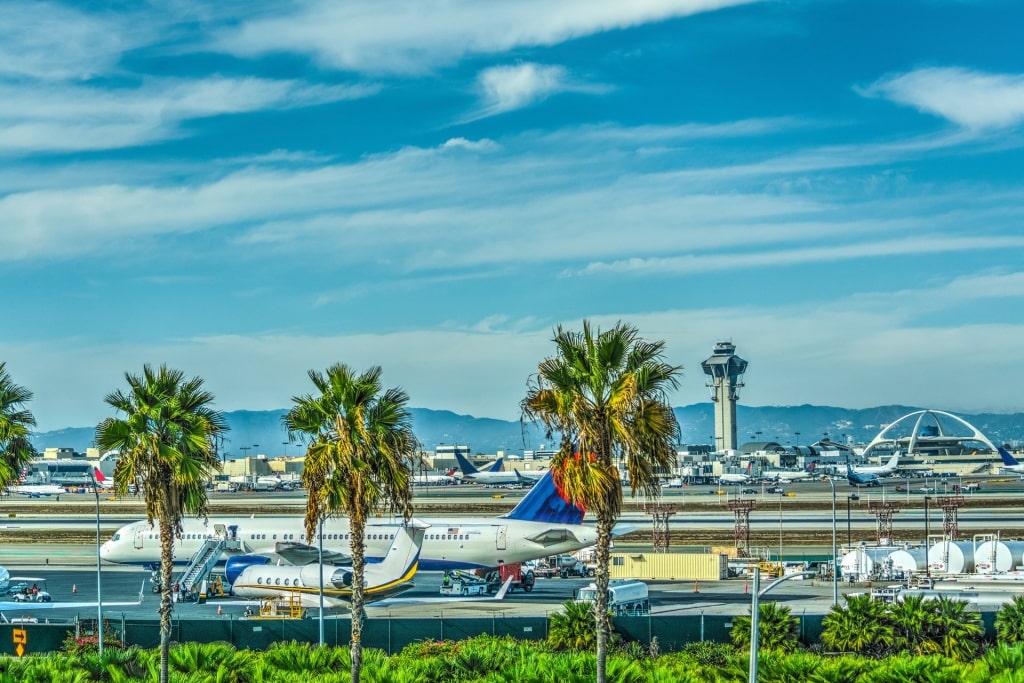 Airplane in Los Angeles International Airport