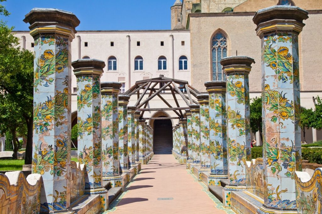 Beautiful facade of Santa Chiara Monastery