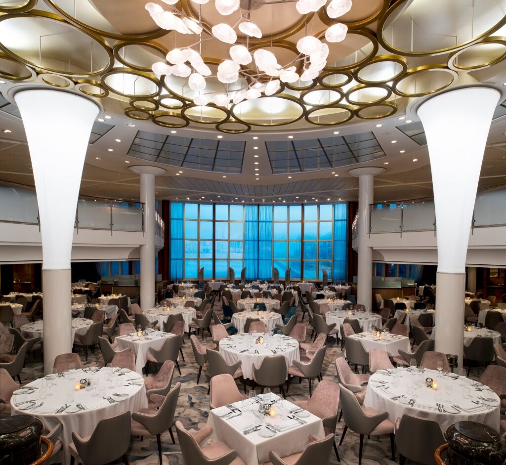 Beautiful interior of Metropolitan Restaurant on Celebrity