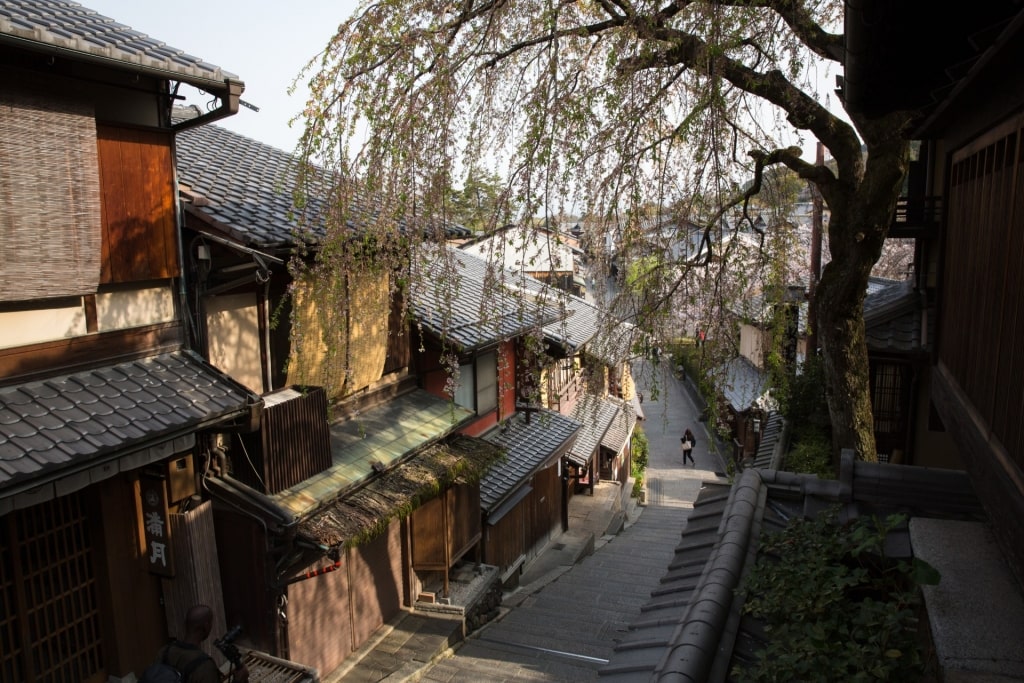 Street view of Kyoto, Japan