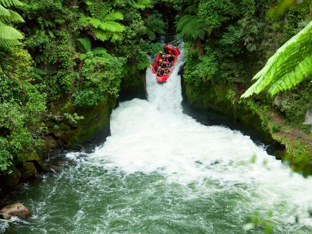 River rafting in New Zealand