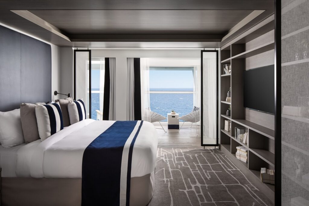 Modern interior of Penthouse Suite on Celebrity Edge