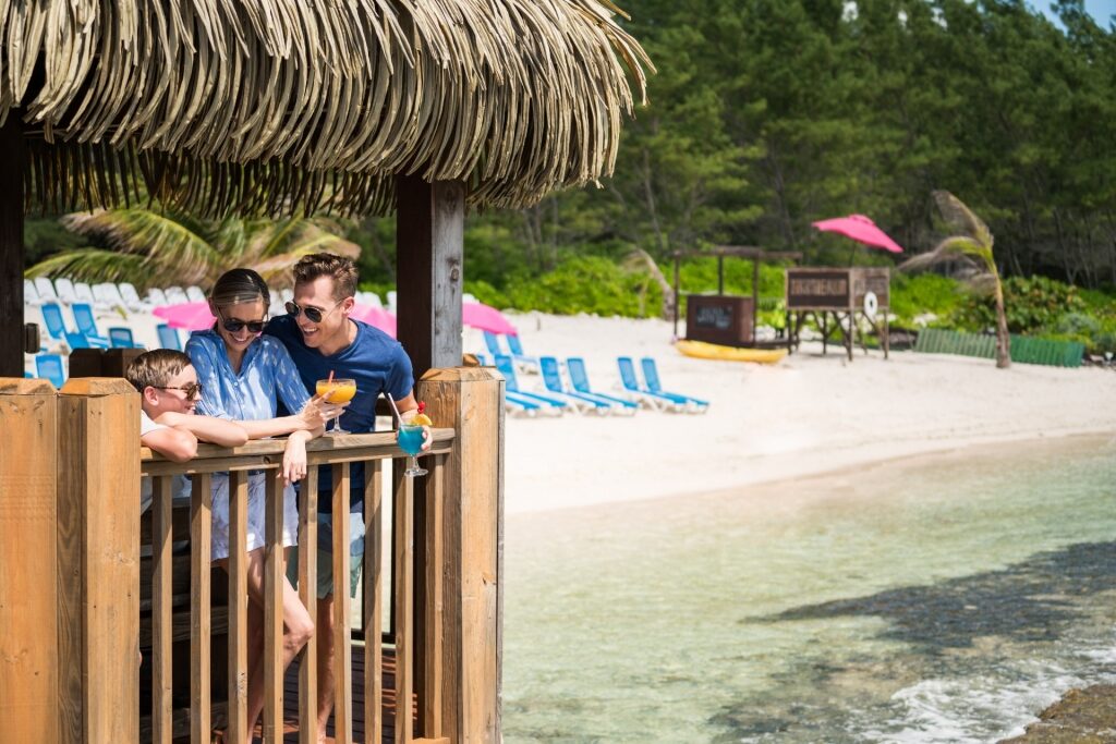 Family relaxing in Grand Cayman