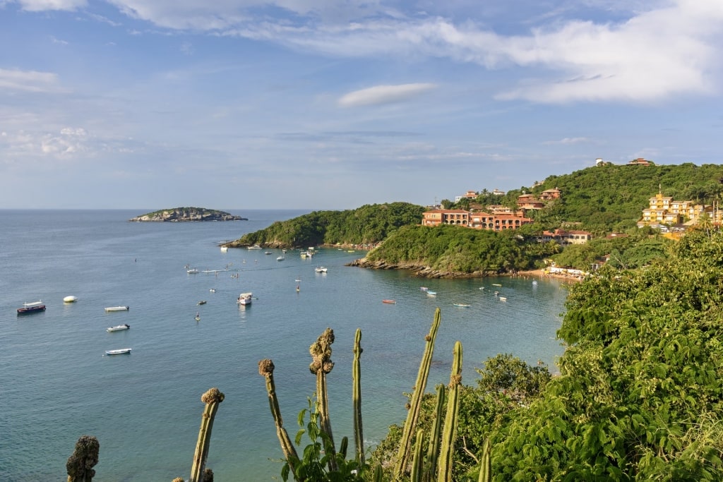 Aerial view of Joao Fernandes Beach, Brazil 