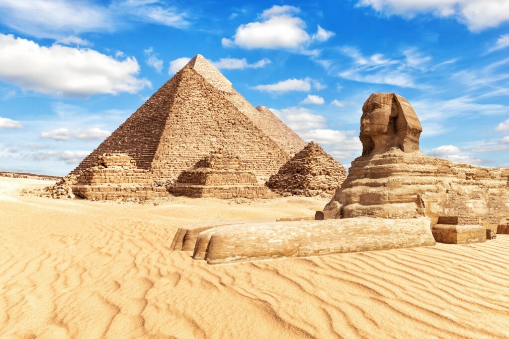 Historic pyramids of Giza, Egypt