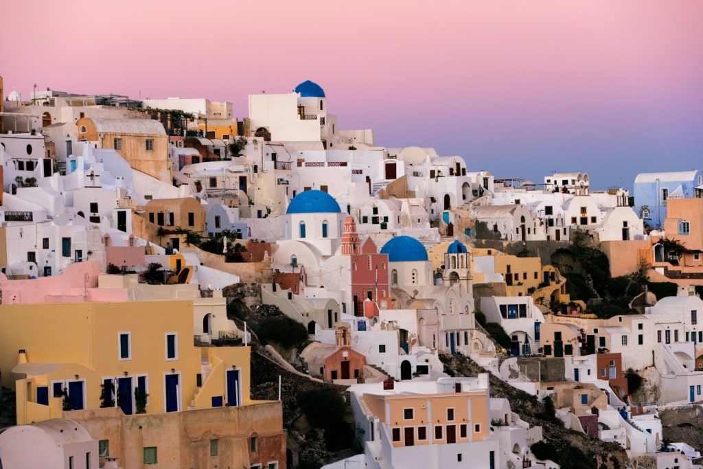 Sunset from Santorini, Greece