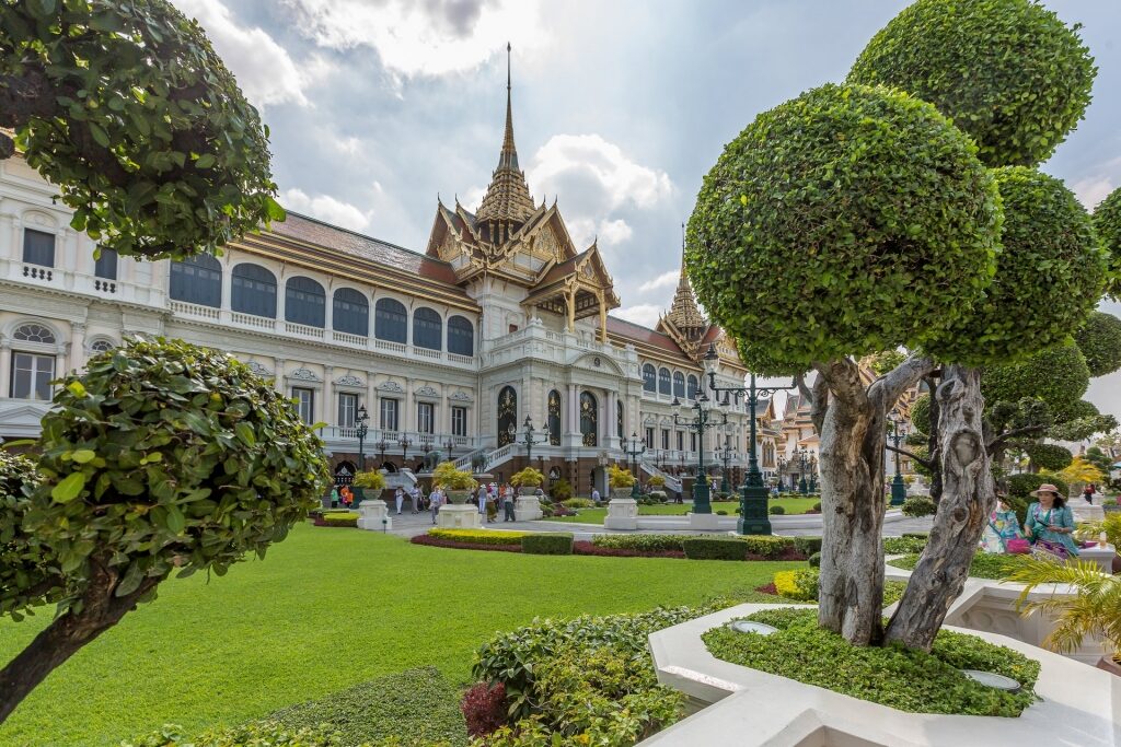 Beautiful Grand Palace with lush garden
