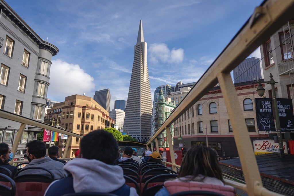 Bus tour in San Francisco, California