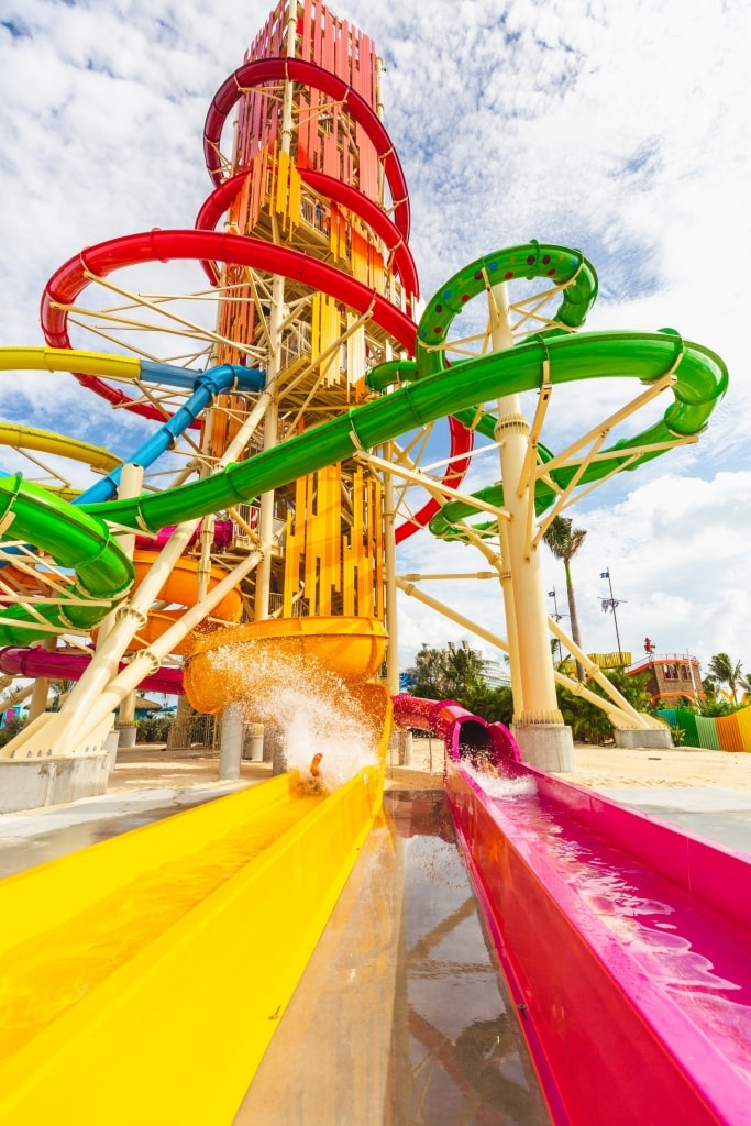 Massive slide of Thrill Waterpark, CocoCay