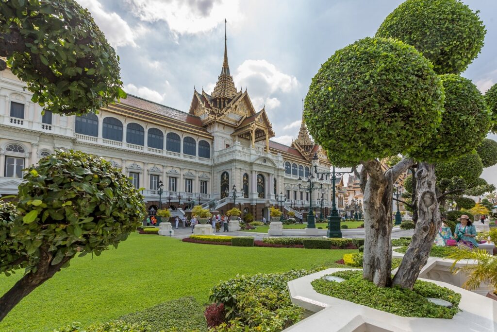 Exterior of Grand Palace in Bangkok, Thailand