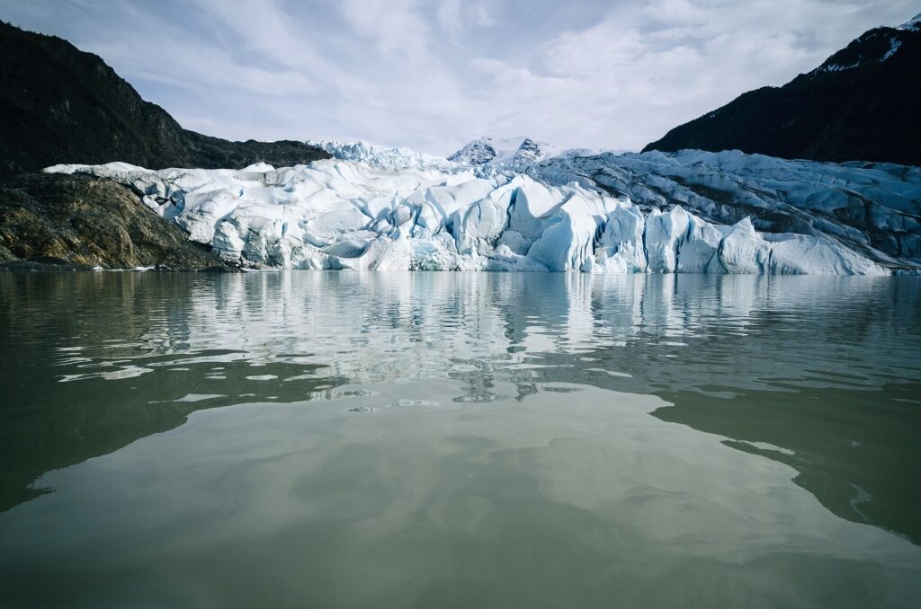 Scenery of Mendenhall Glacier in Juneau, Alaska