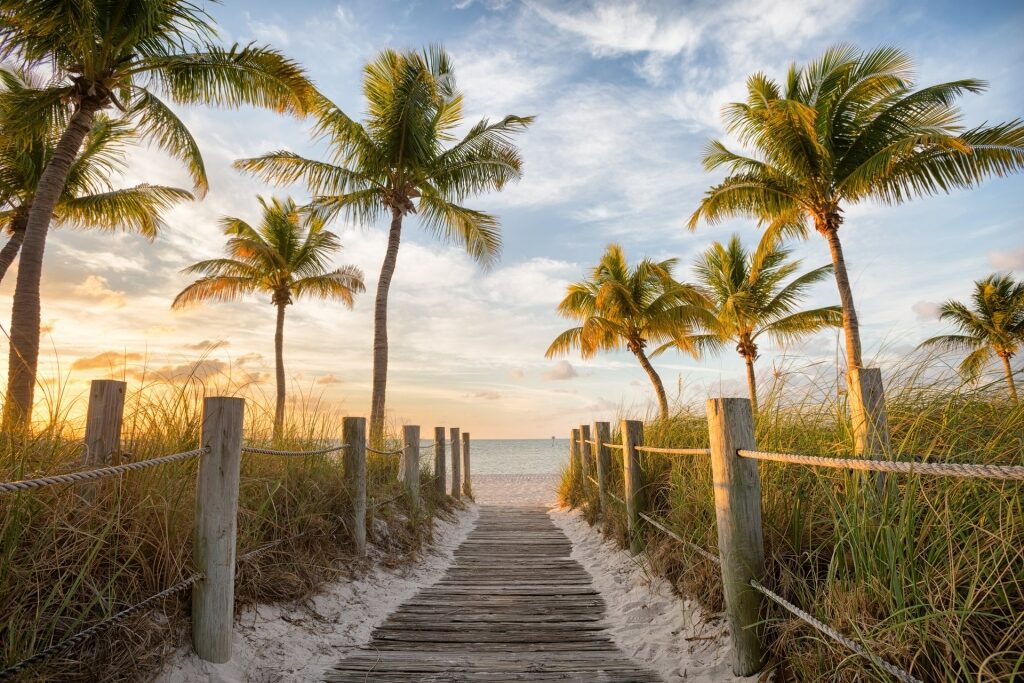 Pathway leading to beach in Key West, Florida