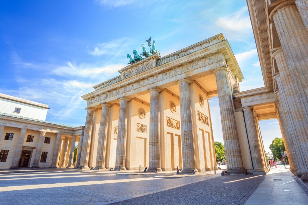 Historic passage of Brandenburg Gate