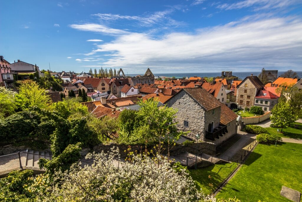 Fairytale like town of Visby, Sweden