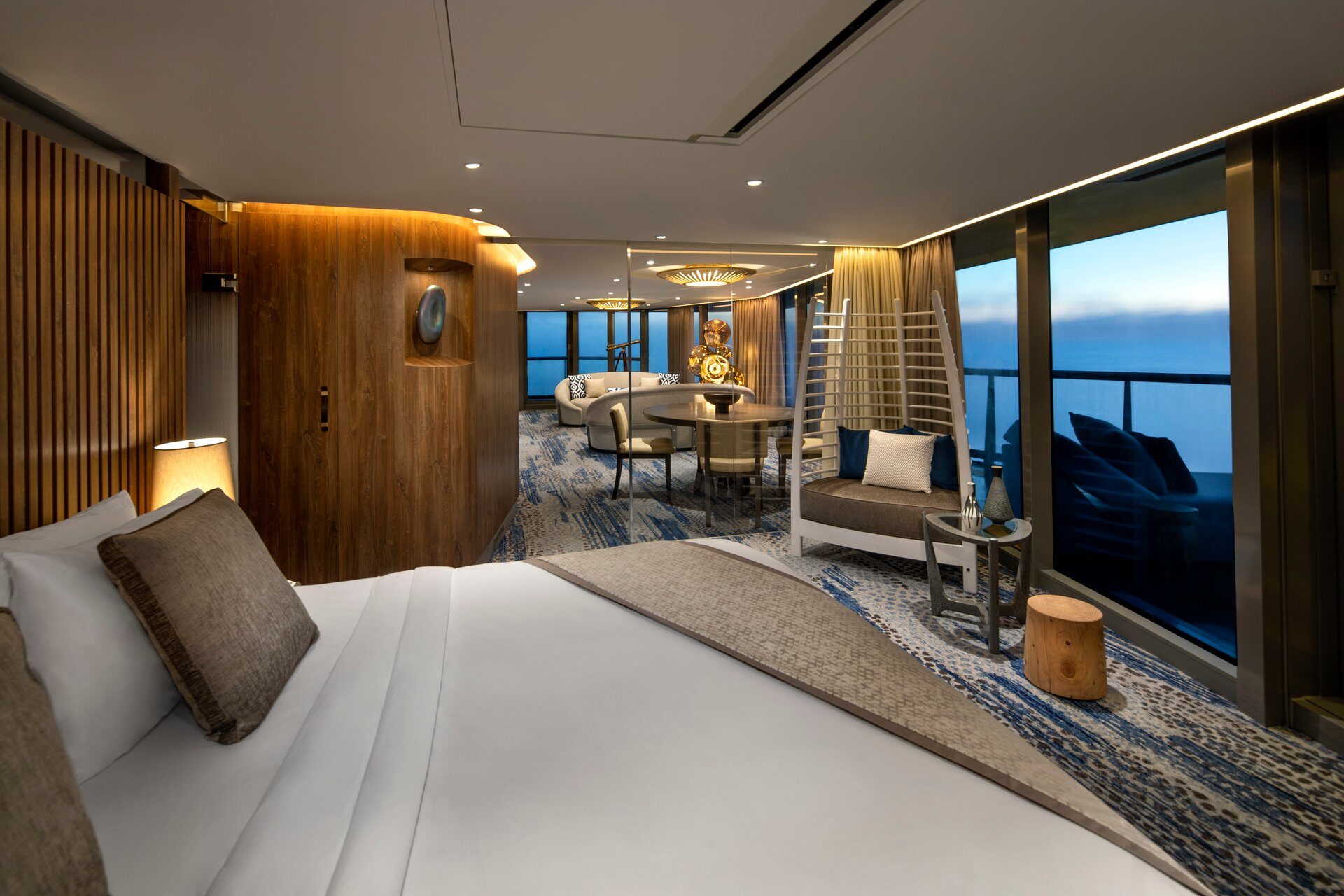 cruise ships with the biggest rooms