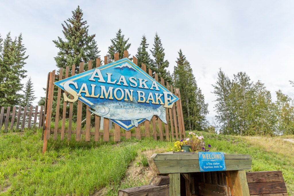 Entrance to Alaska Salmon Bake