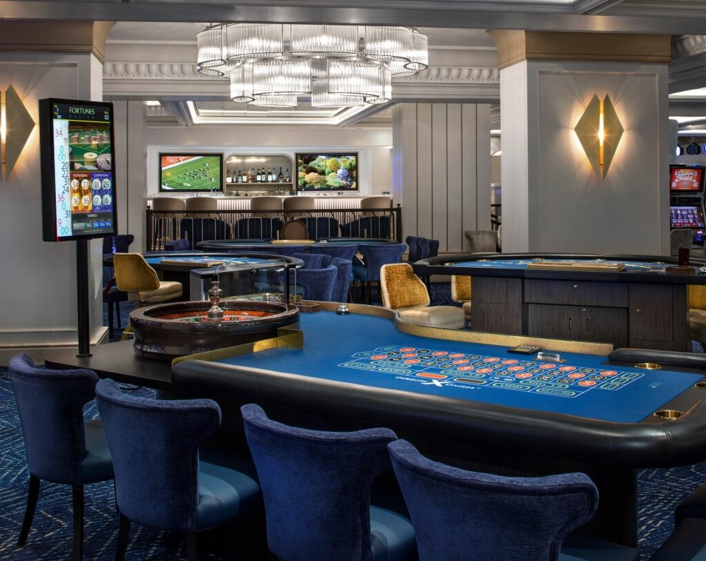 Elegant and modern casino of Celebrity Millennium