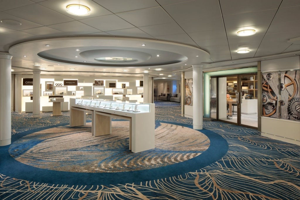 High-end shop onboard Celebrity