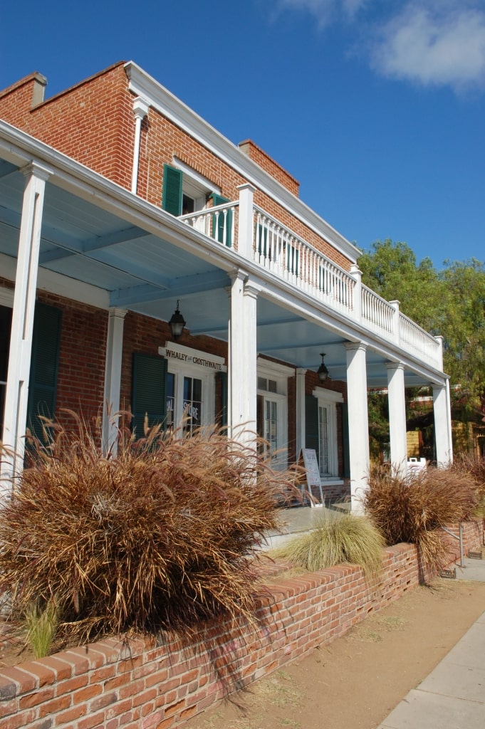 Facade of the old Whaley House, California