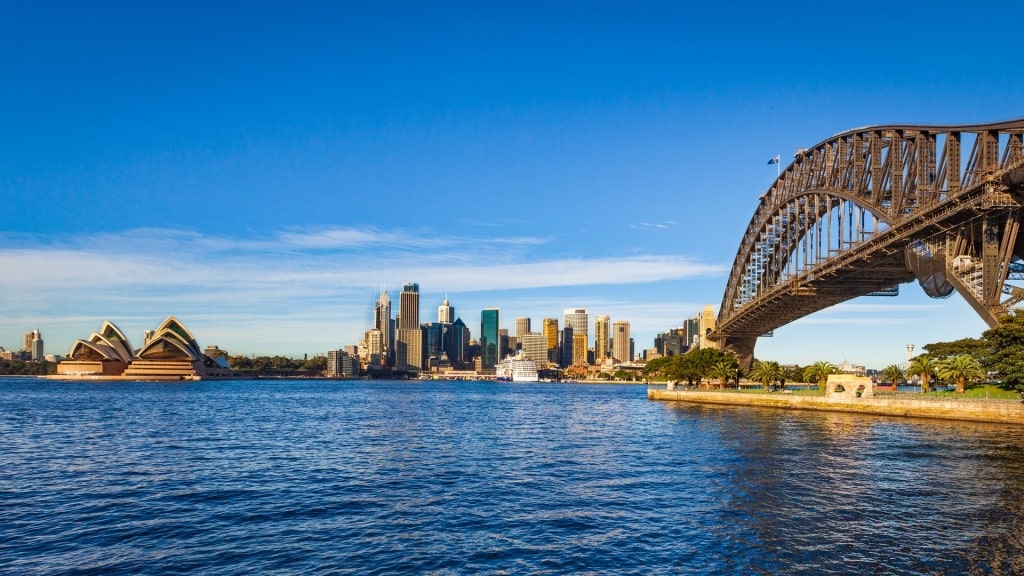 Australia skyline including Harbour Bridge and Sydney Opera House