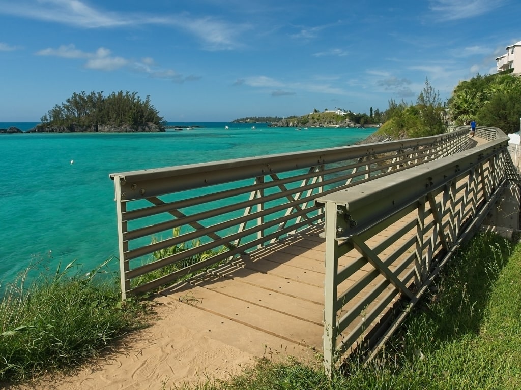 Old railway trail in Bermuda