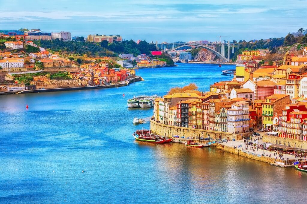 Lovely city of Porto including Douro river