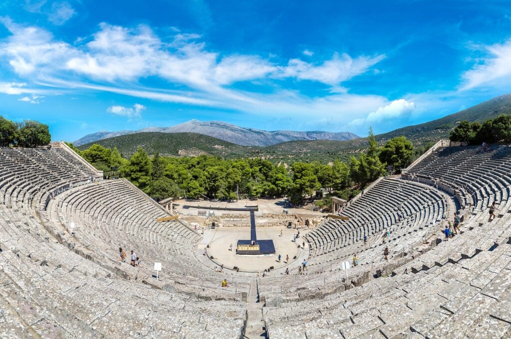 unique places to visit in Greece: Ancient Epidaurus Theatre in Nafplio